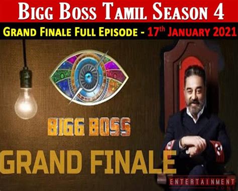 Bigg Boss 4 Tamil Grand Finale Full Episode Hotstar Disney In 2021