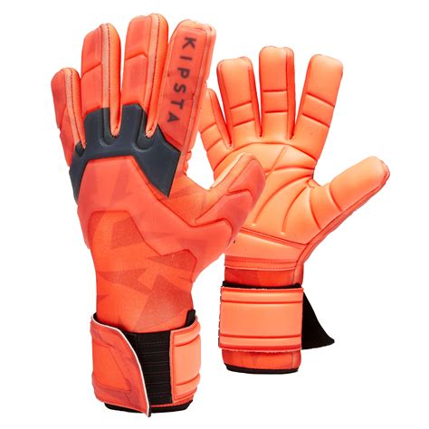 Adult Cold Negative Seam Football Goalkeeper Gloves F900 Red Kipsta