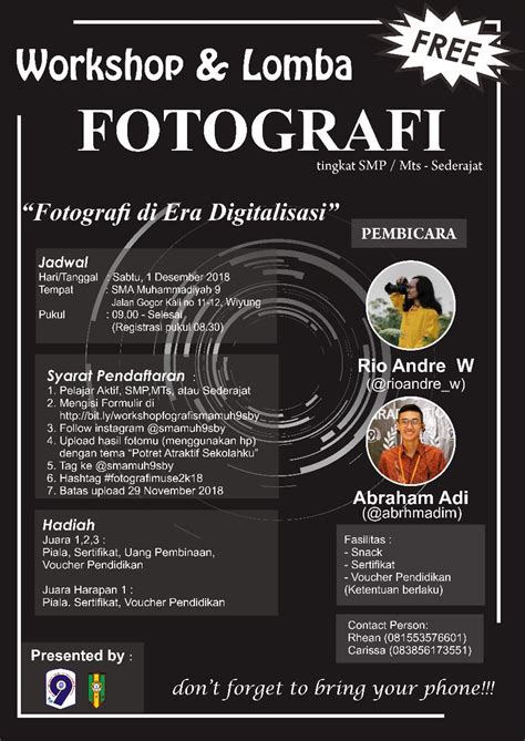 Info Workshop Dan Lomba Fotografi Sma Muhammadiyah 9 Surabaya