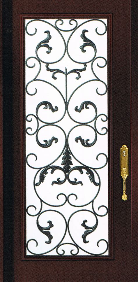 Westham Wrought Iron Door Insert Randals Wrought Iron And Stained Glass