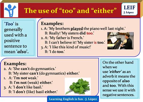 Basic English Ii U1responses With Too And Either