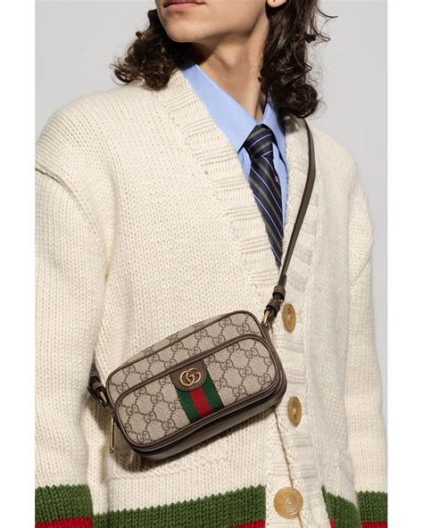 Gucci Ophidia Shoulder Bag In Natural For Men Lyst