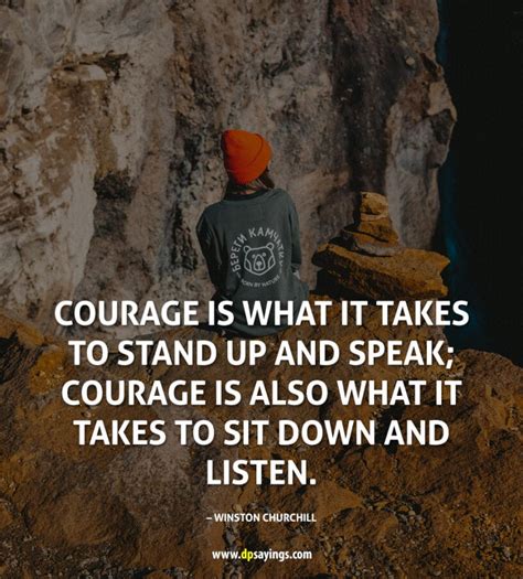 Inspirational Courage Quotes And Sayings DP Sayings