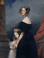 Portrait Of Anne-louise Alix De Montmorency, With Her Daughter, C.1840 ...