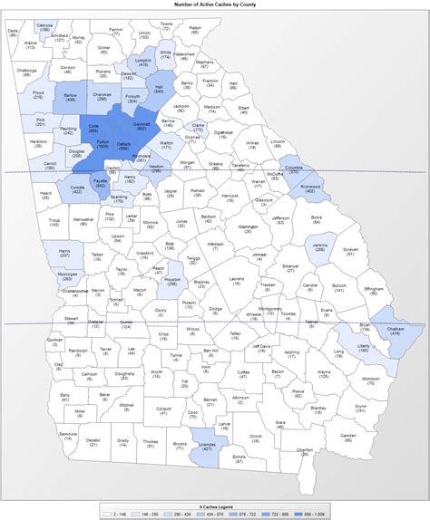 Georgia Counties Map 2020