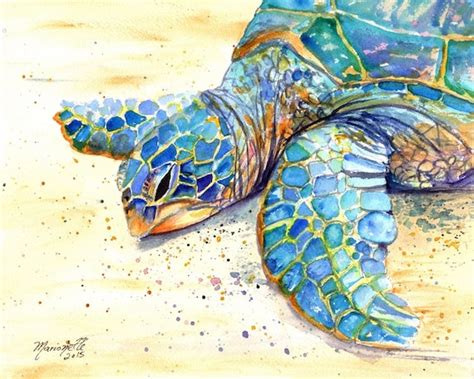 Sea Turtle Fine Art Print 8x10 Kauai Art Hawaiian Honu
