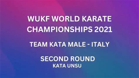 Wukf World Karate Championships 2021 Team Kata Finals Unsu Youtube