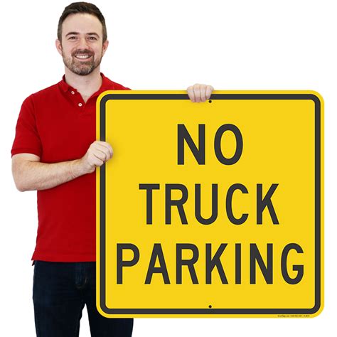 No Truck Parking Sign Parking Lot Signs Sku K 8875