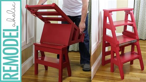 How To Build A Diy Ladder Chair Space Saving Multipurpose Folding Step