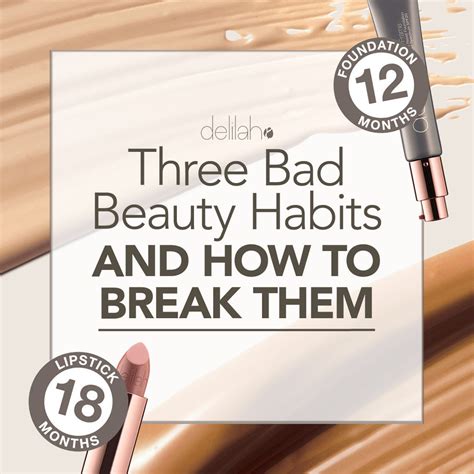 3 Bad Beauty Habits And How To Break Them Delilah Cosmetics Us