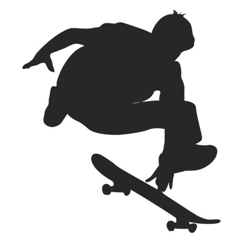 Design Png E Svg De Silhueta De Salto De Skate 1 Para Camisetas