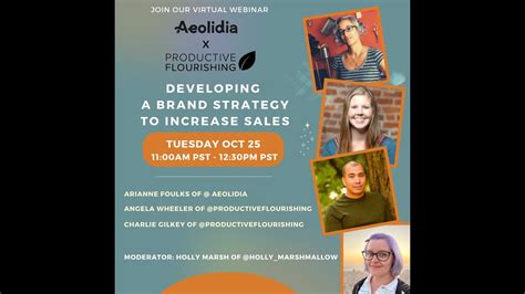 Webinar Developing A Brand Strategy To Increase Sales With Aeolidia
