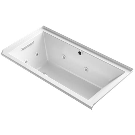 Less than 30 inch (1). Kohler Underscore 60" x 30" Air / Whirlpool Bathtub | Wayfair