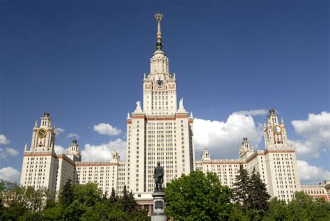 The Main Building Of Moscow State University In Moscow Flickr