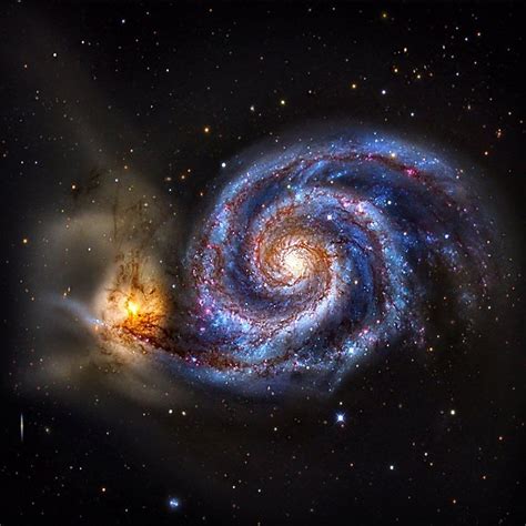 The Whirlpool Galaxy Astronomy Nebula Space And Astronomy Whirlpool