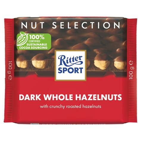 Ritter Sport Nut Selection Dark Whole Hazelnuts G Bb Foodservice