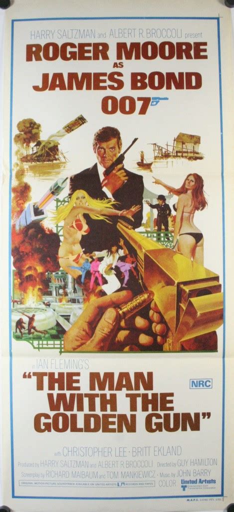 The Man With The Golden Gun Original James Bond Australian Daybill