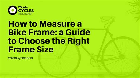 How To Measure A Bike Frame A Guide To Choosing The Right Frame Size