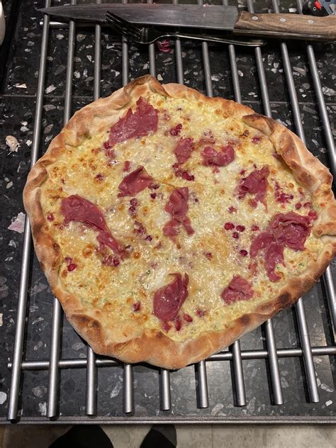 Made Some Pizza With Traditional Norwegian Cured Goat Meat And