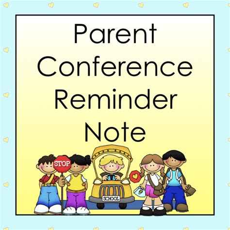 Parent Conference Reminder Made By Teachers