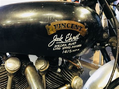 Jack Ehrets Record Breaking Vincent Black Lightning Classic Motorbikes