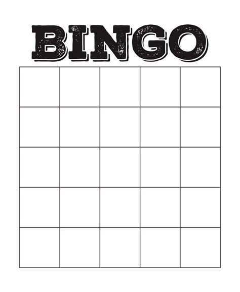 Free Online Printable Blank Bingo Cards
