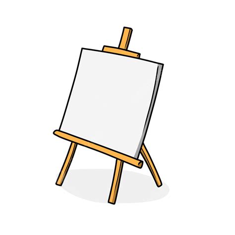 Painting Canvas Cartoon Illustration Painting Canvas Cartoon Png