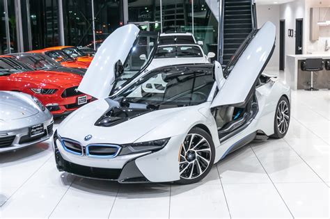 Grey/grey **active driving assistant** comfort access, led headlights. Used 2014 BMW i8 Pure Impulse World $149k+MSRP! Gorgeous Crystal White Paint! For Sale ($64,800 ...