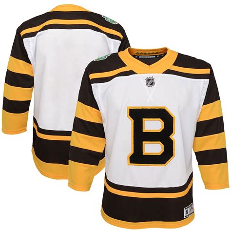 Boston Bruins Youth White 2019 Winter Classic Replica Jersey