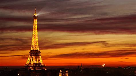 Wow Beautiful Sunset At Eiffel Tower Rsunset