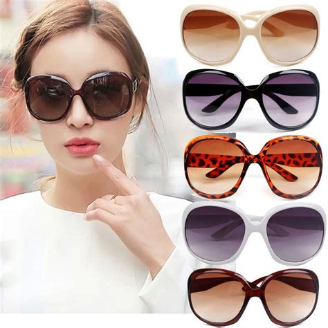 Eyewear Retro Vintage Oversized Women Fashion Designer Sunglasses Glasses U87 Ebay Round