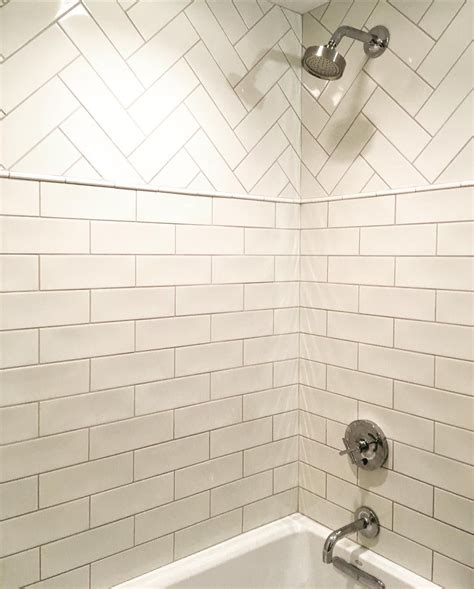 20 Herringbone Subway Tile Bathroom
