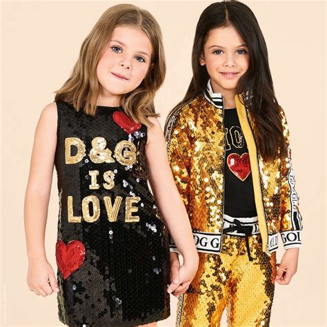 Dolce And Gabbana Girls Gold Sequin Joggers Childrensalon Outlet