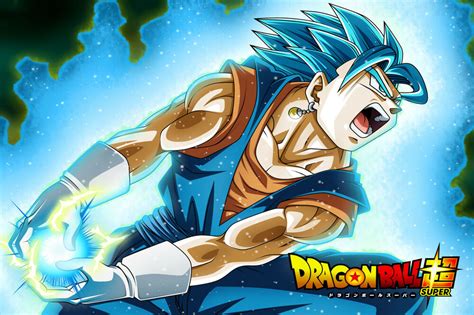 Just as they finished their pose, goku and vegeta's bodies disappeared while melding together, and with a flash of light a figure had appeared. Dragon Ball Super Poster Goku Vegeta Fusion Vegito Blue ...