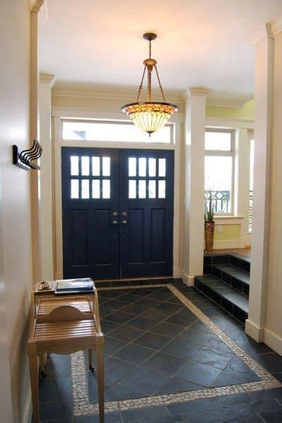 Art murals come in stone, glass and tile. Top 50 Best Entryway Tile Ideas - Foyer Designs