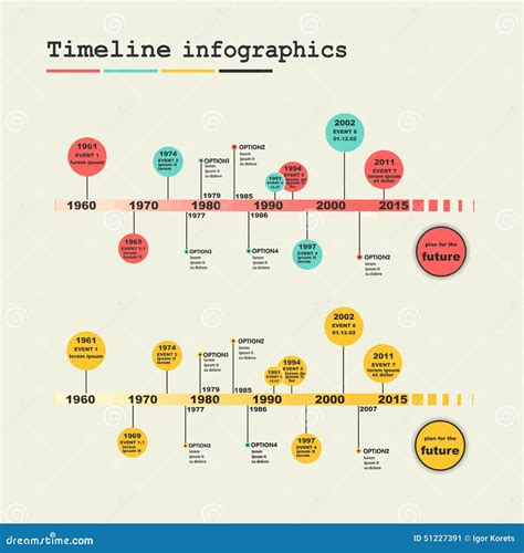 Timeline Infographic Vector Design Template Stock Vector