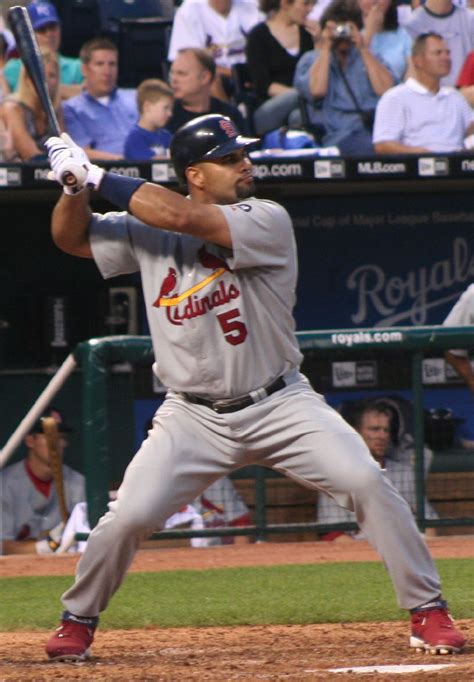 What A Batting Stance Albert Pujols Has A Photo On