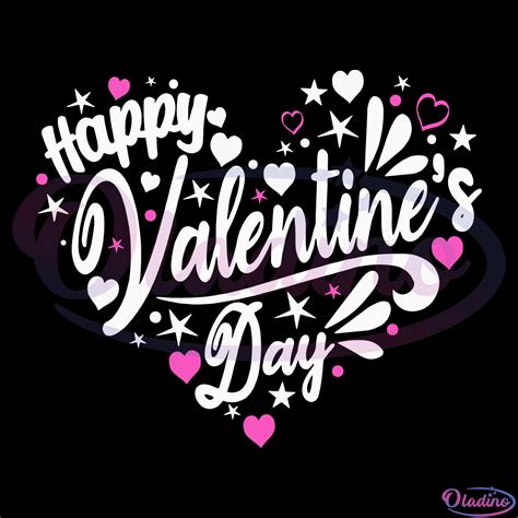 Happy Valentines Day Heart Design Svg Valentine Svg Heart Svg