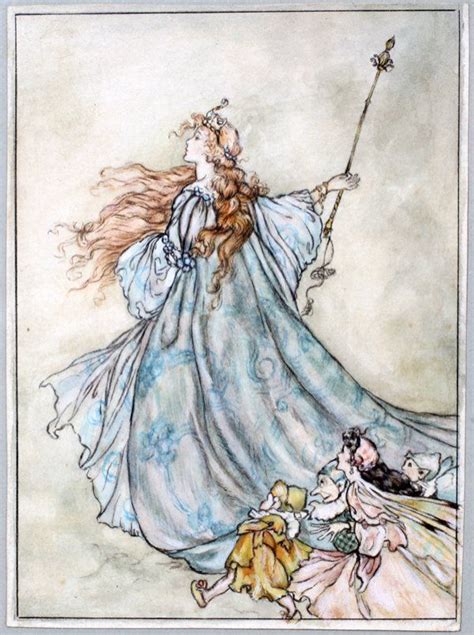 Midsummer Night S Dream 1867 1939 Titania With Her Fairies Arthur Rackham A Midsummer