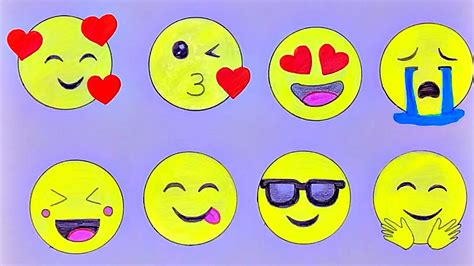 Emoji Drawings Step By Step Easy Emoji Drawings Youtube