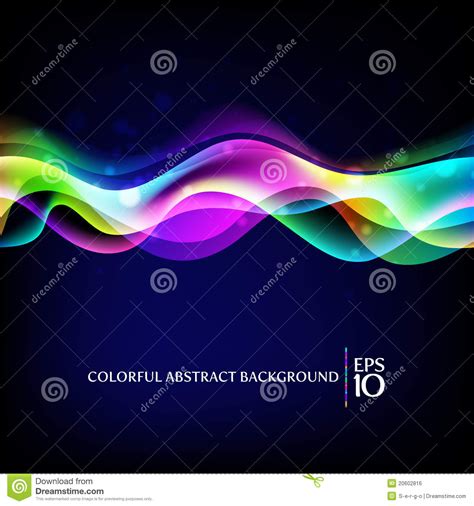 Abstract Background Colorful Waves Stock Vector Illustration Of