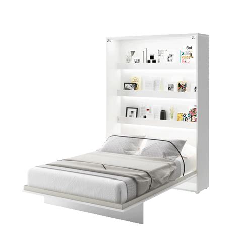 Single Horizontal Wall Bed Mk 06 With Shelves Marmell Furniture