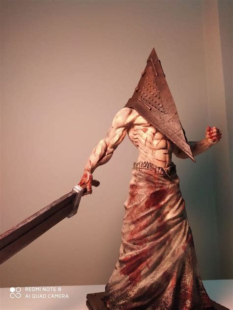 Silent Hill Pyramid Head Statue 12 Horror Decor Etsy Silent Hill Pyramid Head Silent
