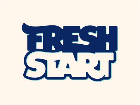 Fresh Start Start Logo Fresh Start Fresh Typography