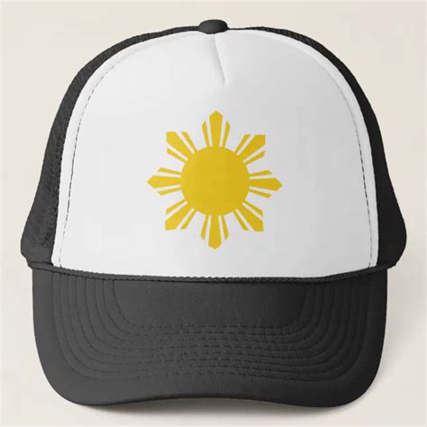 philippine sun pinoy sun filipino sun trucker hat zazzle