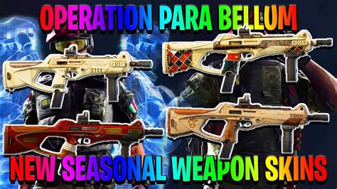 New Operation Para Bellum Seasonal Weapon Skins Tts Rainbow Six