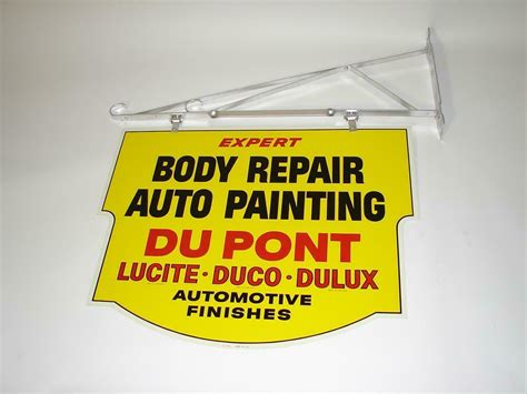 Nos 1940s 50s Dupont Body Repair Auto Painting Double Sid