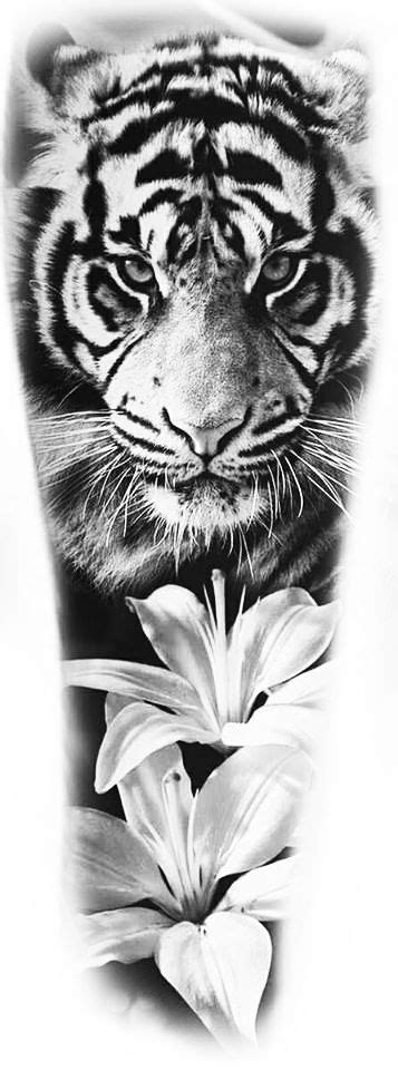 Tiger Sleeve Tattoo Desing Tatuagem De Tigre Branco Desenho De