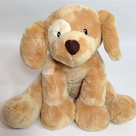 Baby Gund Spunky Dog Keywind Musical Stuffed Animal Brown Puppy 8 Sewn