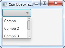 Javafx Combobox